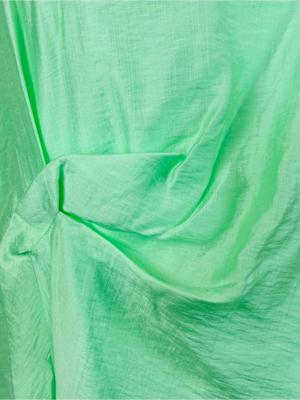 COS Women's Green Sleeveless Drape Knot Top Zip Back Usha Doshi Collab Size 14 - Picture 8 of 9